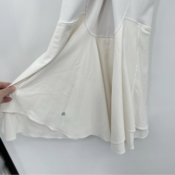 As Is - Lululemon White Tennis Dress - Has Pockets and Shorts - Size 10 - Picture 10 of 13